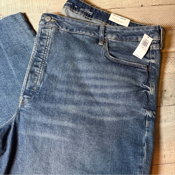 Old Navy Jeans Button-Fly High-Waisted O.G. Straight Cut-Off Size 26 - Picture 3 of 16